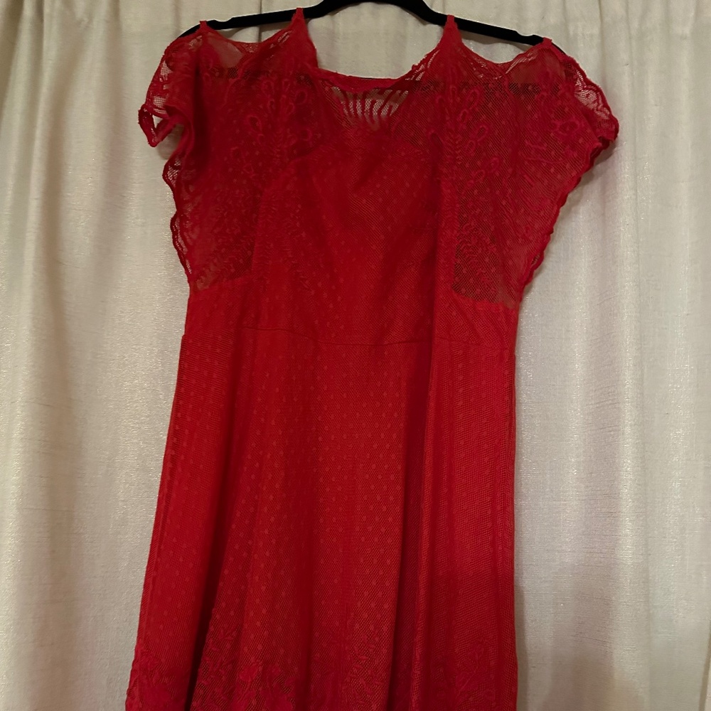 Free people new with tags red dress size S